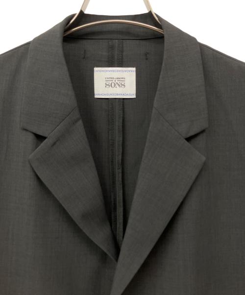 UNITED ARROWS & SONS（ユナイテッドアローズ アンド サンズ）UNITED ARROWS & SONS (ユナイテッドアローズ アンド サンズ) S/T D/SL JACKET グレー サイズ:Mの古着・服飾アイテム