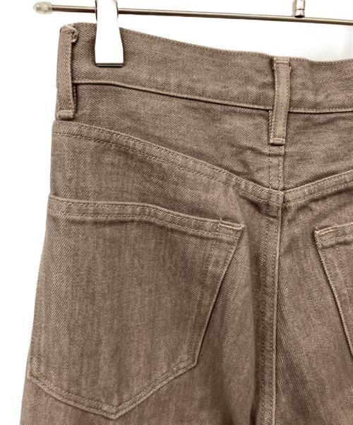 AURALEE（オーラリー）AURALEE (オーラリー) HARD TWIST BROWN DENIM 5P PANTS ブラウン サイズ:W25の古着・服飾アイテム