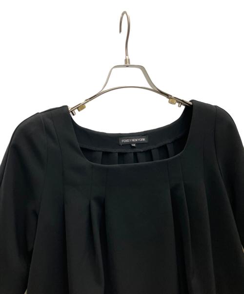 FOXEY NEWYORK（フォクシーニューヨーク）FOXEY NEWYORK (フォクシーニューヨーク) プルオーバーワンピース ブラック サイズ:SIZE38の古着・服飾アイテム