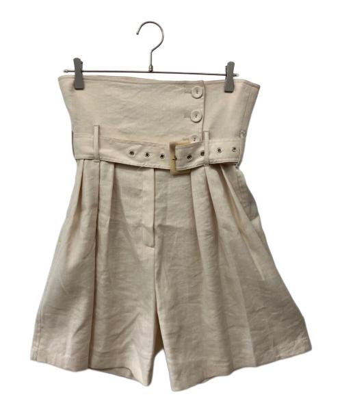 Kimhekim（キムヘキム）Kimhekim (キムヘキム) ハイウエストハーフパンツ ベージュ サイズ:38の古着・服飾アイテム