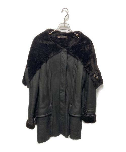 GUCCI（グッチ）GUCCI (グッチ) ムートンコート ダークブラウン サイズ:40の古着・服飾アイテム