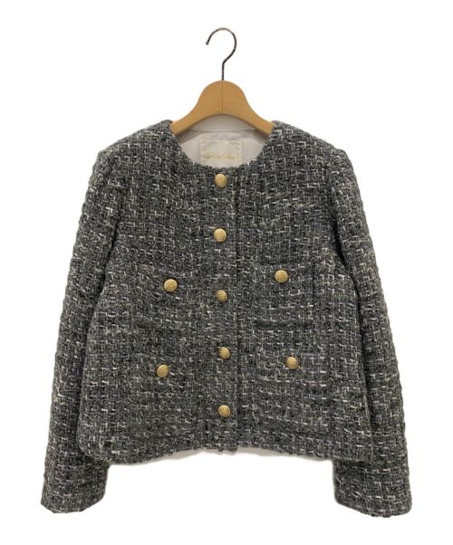 GRACE CLASS（グレースクラス）GRACE CLASS (グレースクラス) マルチヤーンツイードジャケット グレー サイズ:38の古着・服飾アイテム