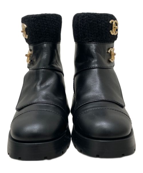 CHANEL（シャネル）CHANEL (シャネル) ココマーク ターンロック ショートブーツ ブラック サイズ:36 1/2Cの古着・服飾アイテム
