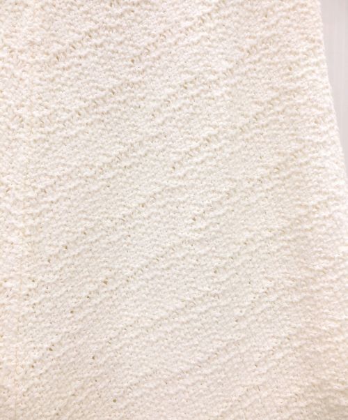 Spick and Span（スピックアンドスパン）Spick and Span (スピックアンドスパン) フリンジニットセミフレアスカート ホワイト サイズ:-の古着・服飾アイテム