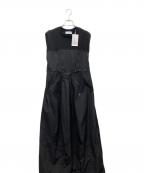 Adam et Ropeアダム エ ロペ）の古着「ベアレイヤードワンピース」｜ブラック