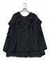Spick and Span（スピックアンドスパン）の古着「フリルVネックブラウス」｜ブラック