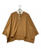 collexコレックス）の古着「ビッグラガーシャツ」｜ベージュ