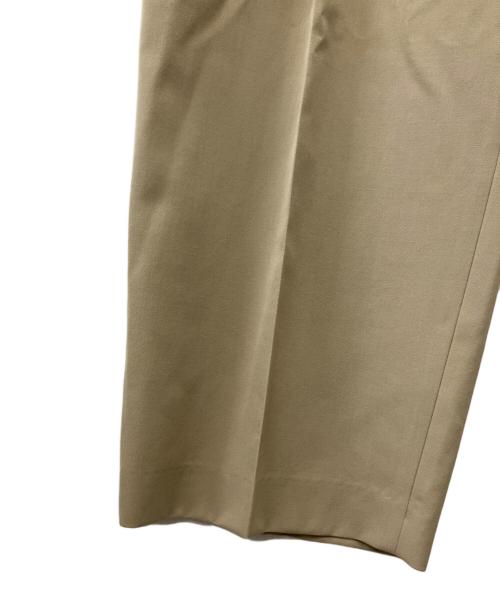 Adam et Rope（アダム エ ロペ）Adam et Rope (アダム エ ロペ) ウールギャバ2タックワイドスラックス ベージュ サイズ:38の古着・服飾アイテム
