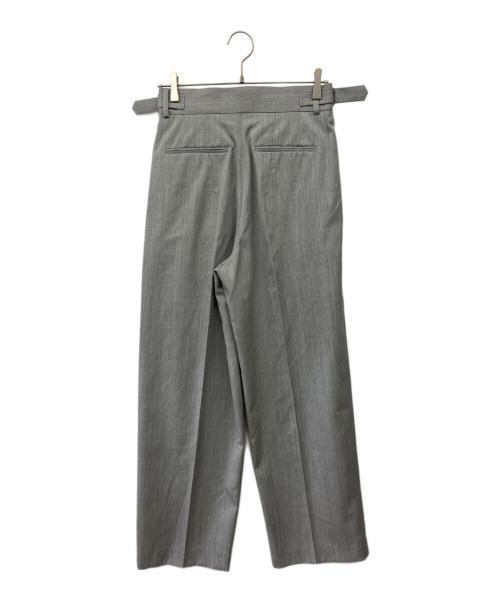 Adam et Rope（アダム エ ロペ）Adam et Rope (アダム エ ロペ) ウールギャバ2タックワイドスラックス グレー サイズ:38の古着・服飾アイテム