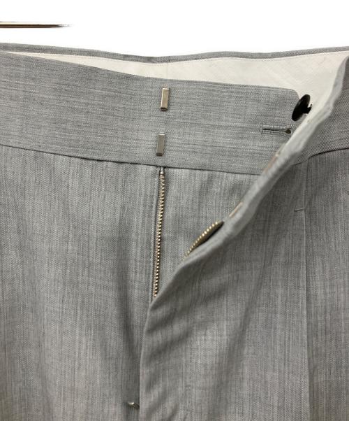 Adam et Rope（アダム エ ロペ）Adam et Rope (アダム エ ロペ) ウールギャバ2タックワイドスラックス グレー サイズ:38の古着・服飾アイテム