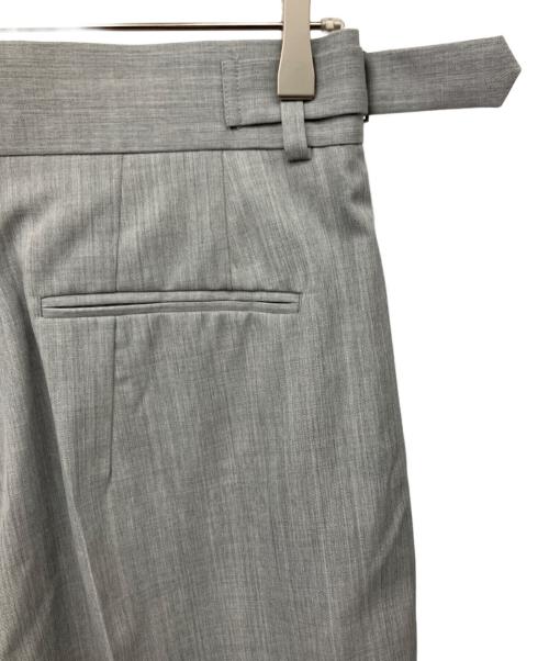 Adam et Rope（アダム エ ロペ）Adam et Rope (アダム エ ロペ) ウールギャバ2タックワイドスラックス グレー サイズ:38の古着・服飾アイテム