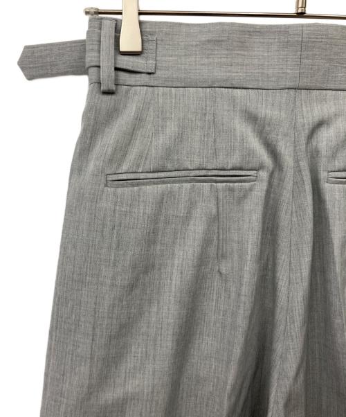 Adam et Rope（アダム エ ロペ）Adam et Rope (アダム エ ロペ) ウールギャバ2タックワイドスラックス グレー サイズ:38の古着・服飾アイテム