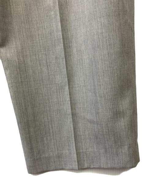 Adam et Rope（アダム エ ロペ）Adam et Rope (アダム エ ロペ) ウールギャバ2タックワイドスラックス グレー サイズ:38の古着・服飾アイテム