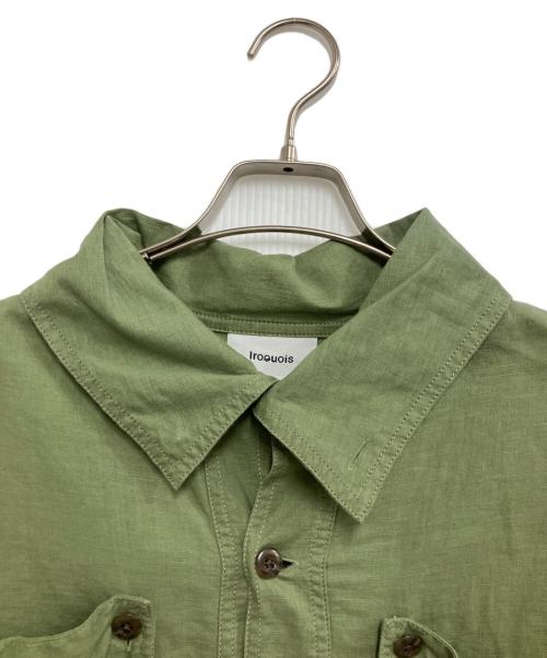 IROQUOIS（イロコイ）IROQUOIS (イロコイ) C/F OVER COLLAR SH カーキ サイズ:3の古着・服飾アイテム