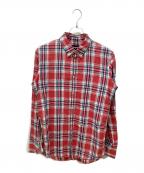 DSQUARED2ディースクエアード）の古着「チェックシャツ」｜レッド