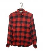 Saint Laurent Parisサンローランパリ）の古着「チェックシャツ」｜レッド