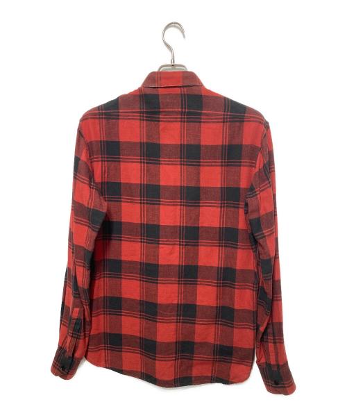 Saint Laurent Paris（サンローランパリ）Saint Laurent Paris (サンローランパリ) チェックシャツ レッド サイズ:37 14 1/2の古着・服飾アイテム