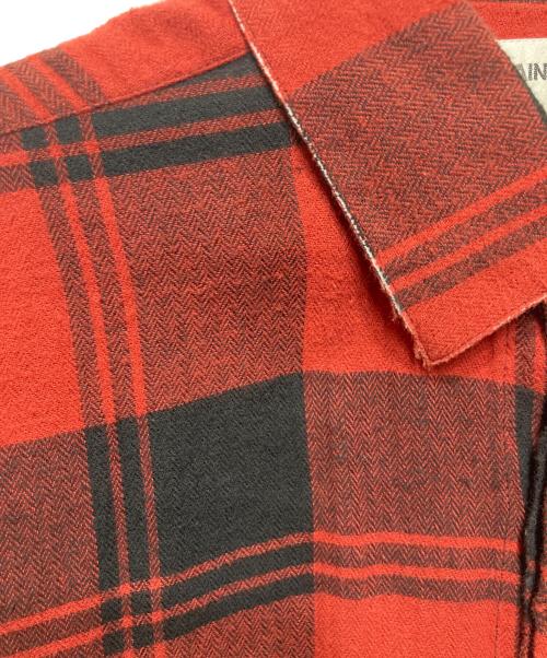 Saint Laurent Paris（サンローランパリ）Saint Laurent Paris (サンローランパリ) チェックシャツ レッド サイズ:37 14 1/2の古着・服飾アイテム