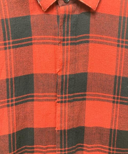 Saint Laurent Paris（サンローランパリ）Saint Laurent Paris (サンローランパリ) チェックシャツ レッド サイズ:37 14 1/2の古着・服飾アイテム