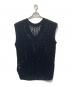 Mame Kurogouchi (マメクロゴウチ) Curtain Lace Pattern Knitted V Neck Vest ブラック サイズ:2：12000円