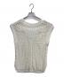 mame kurogouchi (マメクロゴウチ) Curtain Lace Pattern Knitted V Neck Vest オフホワイト サイズ:2：15000円