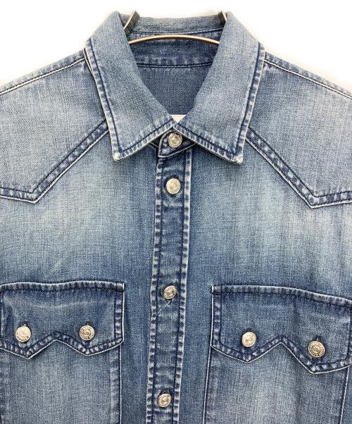 MM6 Maison Margiela（エムエムシックスメゾンマルジェラ）MM6 Maison Margiela (エムエムシックスメゾンマルジェラ) デニムシャツワンピース ブルー サイズ:SIZE36の古着・服飾アイテム