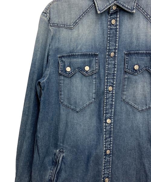 MM6 Maison Margiela（エムエムシックスメゾンマルジェラ）MM6 Maison Margiela (エムエムシックスメゾンマルジェラ) デニムシャツワンピース ブルー サイズ:SIZE36の古着・服飾アイテム