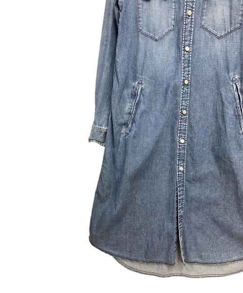 MM6 Maison Margiela（エムエムシックスメゾンマルジェラ）MM6 Maison Margiela (エムエムシックスメゾンマルジェラ) デニムシャツワンピース ブルー サイズ:SIZE36の古着・服飾アイテム