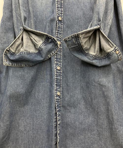 MM6 Maison Margiela（エムエムシックスメゾンマルジェラ）MM6 Maison Margiela (エムエムシックスメゾンマルジェラ) デニムシャツワンピース ブルー サイズ:SIZE36の古着・服飾アイテム