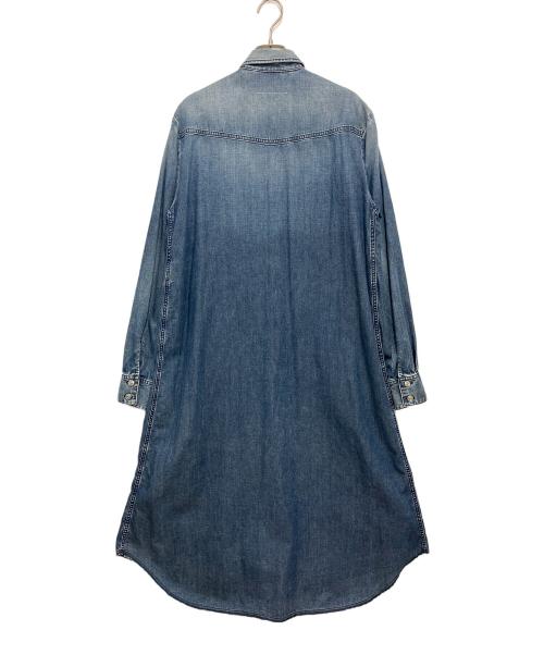 MM6 Maison Margiela（エムエムシックスメゾンマルジェラ）MM6 Maison Margiela (エムエムシックスメゾンマルジェラ) デニムシャツワンピース ブルー サイズ:SIZE36の古着・服飾アイテム
