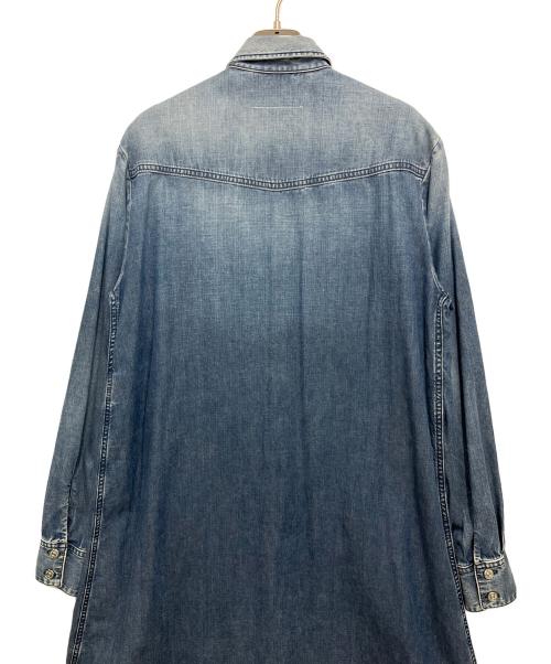 MM6 Maison Margiela（エムエムシックスメゾンマルジェラ）MM6 Maison Margiela (エムエムシックスメゾンマルジェラ) デニムシャツワンピース ブルー サイズ:SIZE36の古着・服飾アイテム