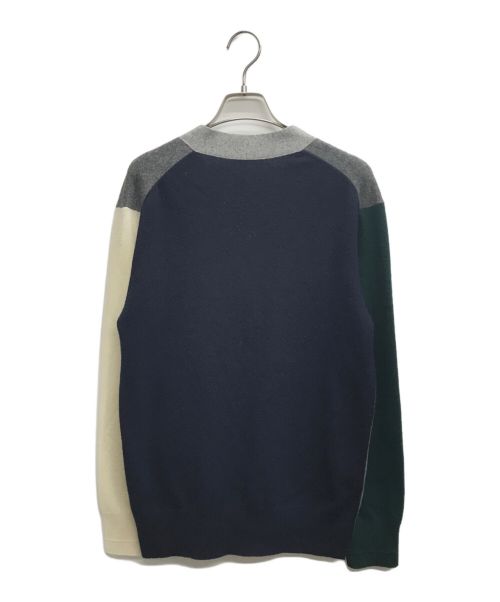 CELINE（セリーヌ）CELINE (セリーヌ) クレイジーVネックカーディガン マルチカラー サイズ:Mの古着・服飾アイテム