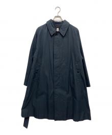 LE（エルイー）の古着「コットンポリバルカラーコート」｜ネイビー