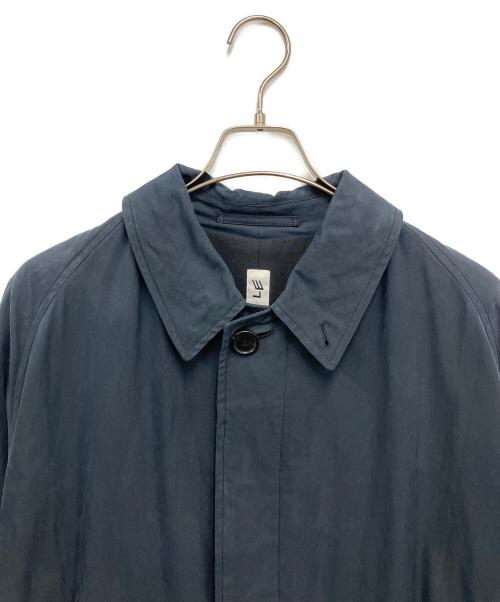 LE（エルイー）LE (エルイー) コットンポリバルカラーコート ネイビー サイズ:1の古着・服飾アイテム