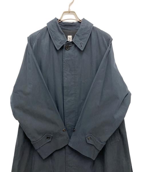 LE（エルイー）LE (エルイー) コットンポリバルカラーコート ネイビー サイズ:1の古着・服飾アイテム
