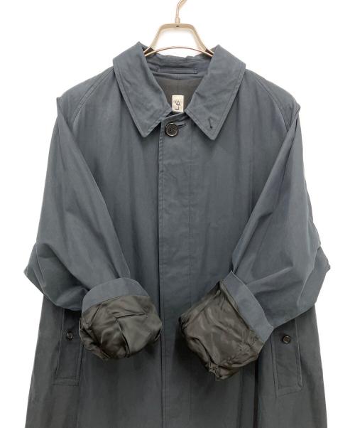 LE（エルイー）LE (エルイー) コットンポリバルカラーコート ネイビー サイズ:1の古着・服飾アイテム