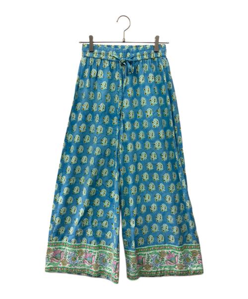 SZ Blockprints（エスゼットブロックプリント）SZ Blockprints (エスゼットブロックプリント) ドローストリングパンツ ライトブルー サイズ:Sの古着・服飾アイテム