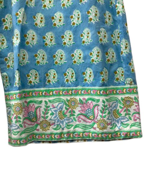 SZ Blockprints（エスゼットブロックプリント）SZ Blockprints (エスゼットブロックプリント) ドローストリングパンツ ライトブルー サイズ:Sの古着・服飾アイテム