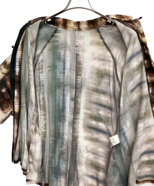 m's braque（エムズブラック）M'S BRAQUE (エムズブラック) アロハシャツ ピンク×ブラウン サイズ:36の古着・服飾アイテム