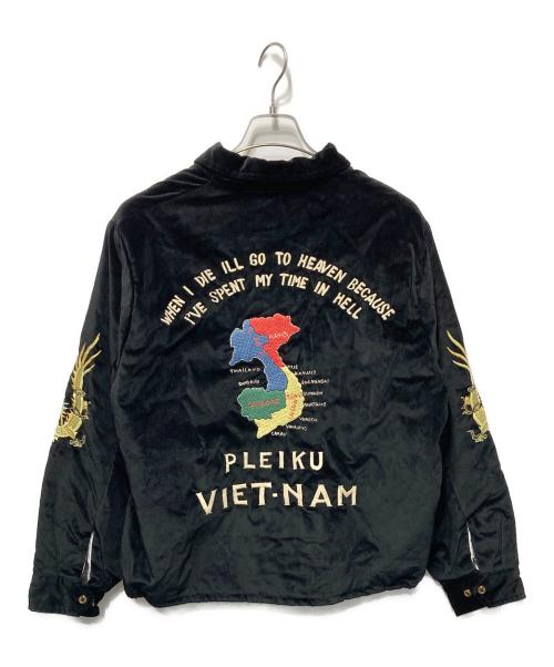 gold（ゴールド）gold (ゴールド) VELVETEEN PADDING VIETNAM JACKET ブラック サイズ:Ｓの古着・服飾アイテム