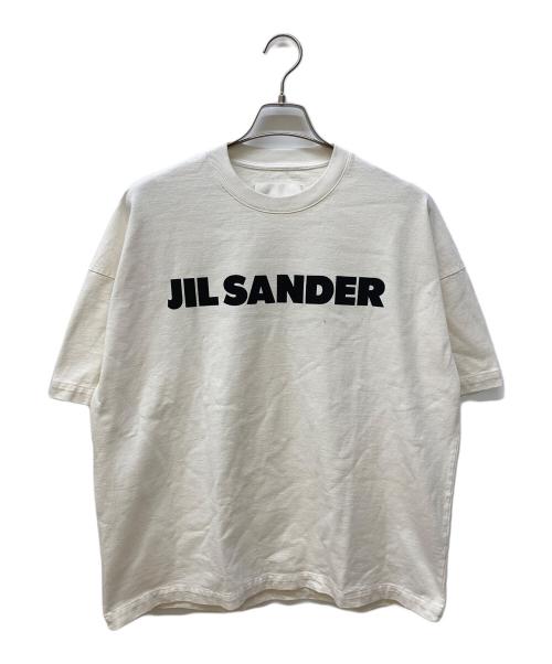 JIL SANDER（ジルサンダー）JIL SANDER (ジルサンダー) ロゴプリントTシャツ ホワイト サイズ:Mの古着・服飾アイテム