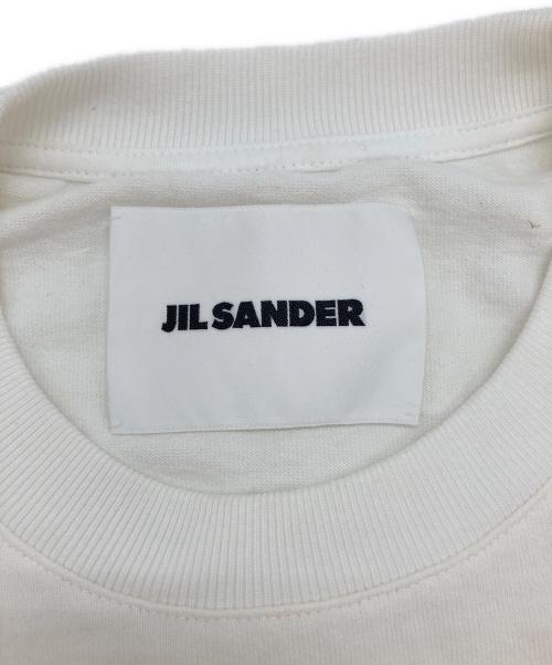 JIL SANDER（ジルサンダー）JIL SANDER (ジルサンダー) ロゴプリントTシャツ ホワイト サイズ:Mの古着・服飾アイテム