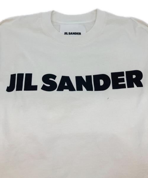 JIL SANDER（ジルサンダー）JIL SANDER (ジルサンダー) ロゴプリントTシャツ ホワイト サイズ:Mの古着・服飾アイテム