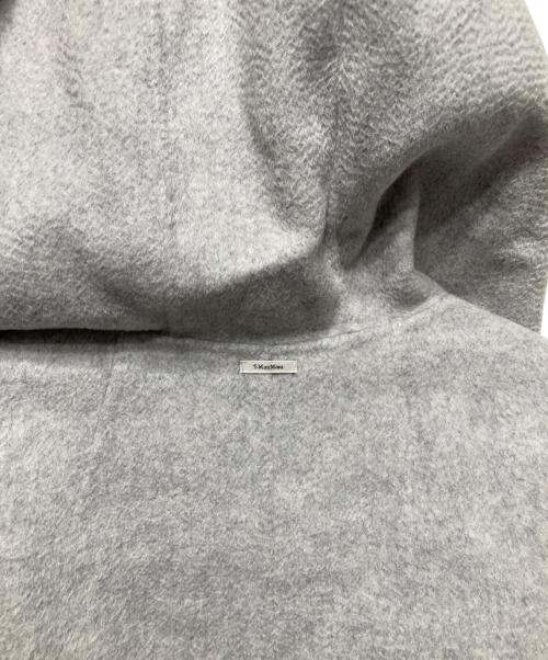 'S Max Mara（エスマックスマーラ）'S Max Mara (エスマックスマーラ) ウールカシミヤベルテッドコート ライトグレー サイズ:36の古着・服飾アイテム