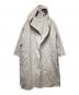 'S Max Mara（エスマックスマーラ）の古着「ウールカシミヤベルテッドコート」｜ライトグレー