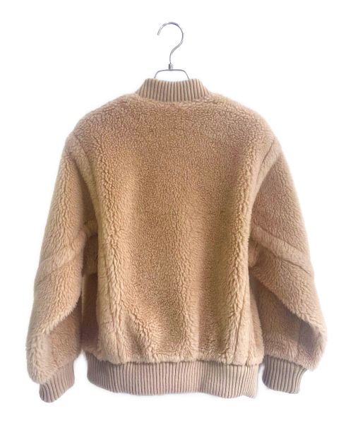 MaxMara（マックスマーラ）MaxMara (マックスマーラ) ARCELLA TEDDY テディ ウール×カシミヤ ボンバージャケット ベージュ サイズ:34の古着・服飾アイテム