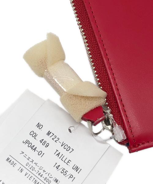 agnes b voyage（アニエスベーボヤージュ）agnes b voyage (アニエスベーボヤージュ) レザーポーチ レッド 未使用品の古着・服飾アイテム