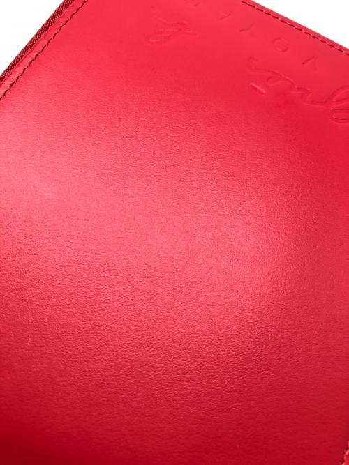 agnes b voyage（アニエスベーボヤージュ）agnes b voyage (アニエスベーボヤージュ) レザーポーチ レッド 未使用品の古着・服飾アイテム