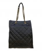 LeSportsacレスポートサック）の古着「CHAIN N/S TOTEブラックチェーンキルト」｜ネイビー