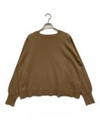 JOURNAL STANDARDジャーナルスタンダード）の古着「クリアヤーンボートネックプルオーバー」｜ブラウン